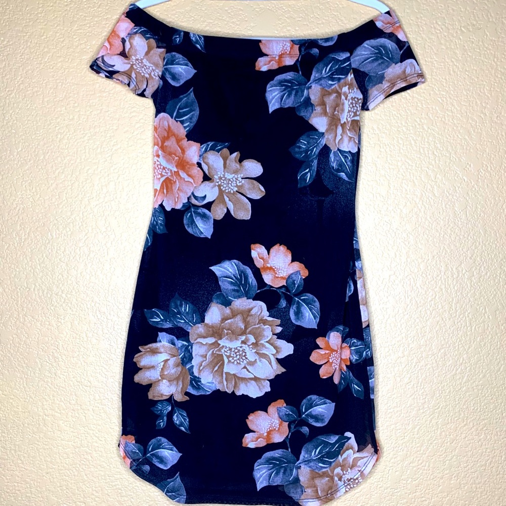 Off shoulder mini dress